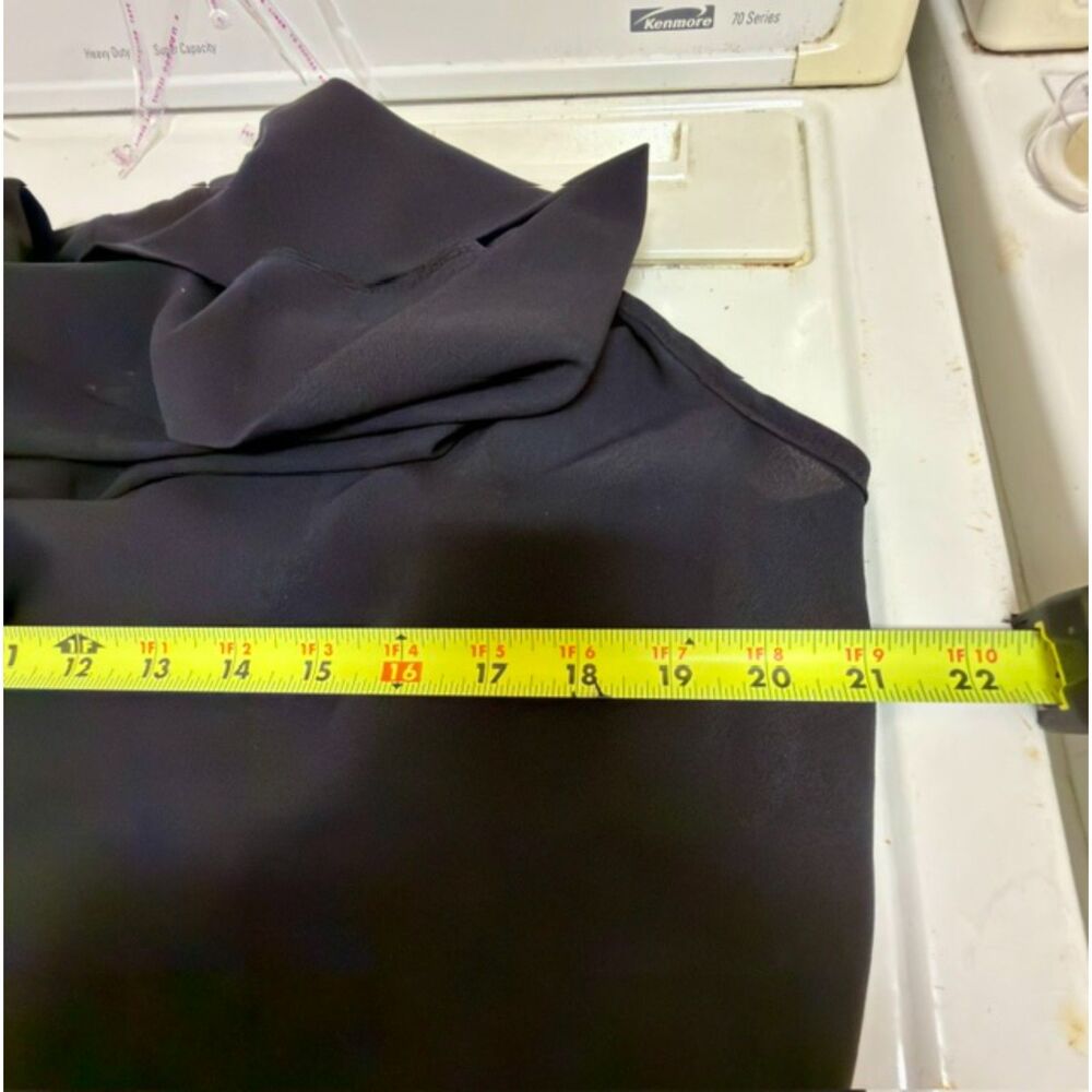 Sleeveless Black Cowl Neck Blouse